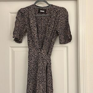 Reformation deep V dress. Sustainable recycled.